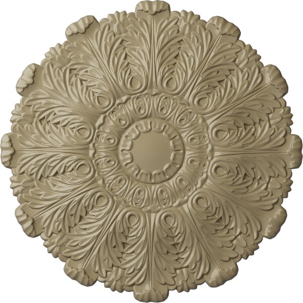 Ekena Millwork Durham Ceiling Medallion (Fits Canopies up to 4 1/4"), Hand-Painted Gobi Desert, 31"OD x 1 1/2"P CM31DUGDF - main